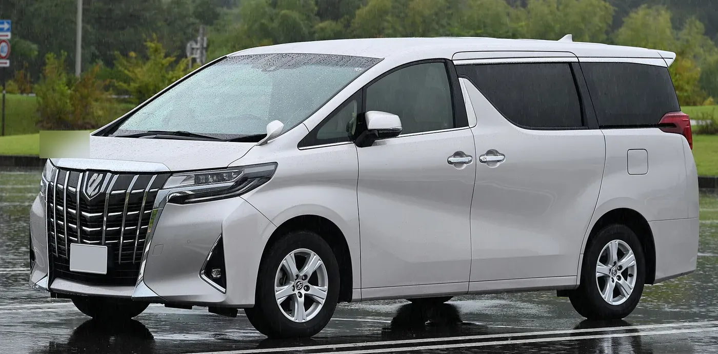 Toyota Alphard executive MPV in white