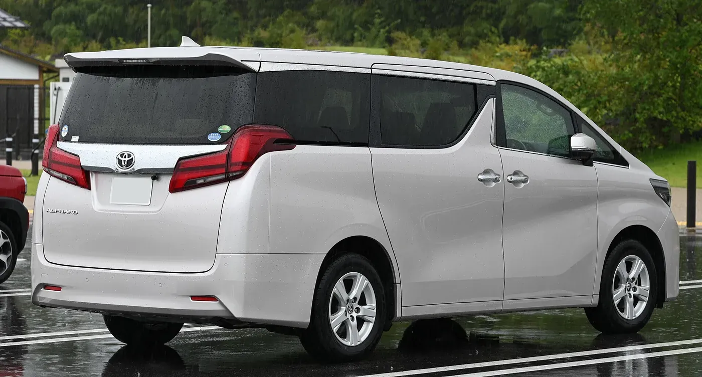 Toyota Alphard executive MPV in white