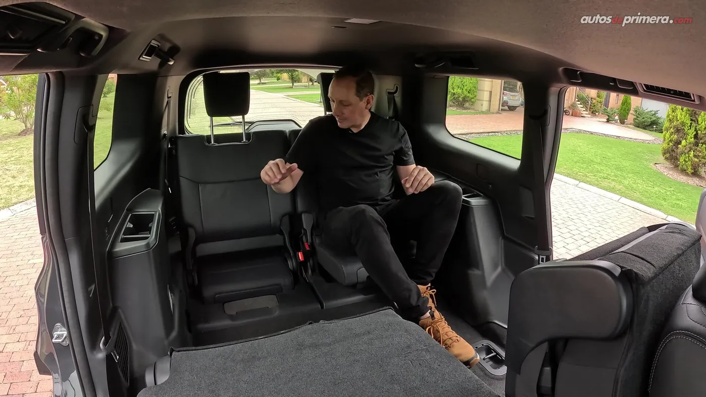 Inside a Toyota Land Cruiser Prado — dashboard and seating