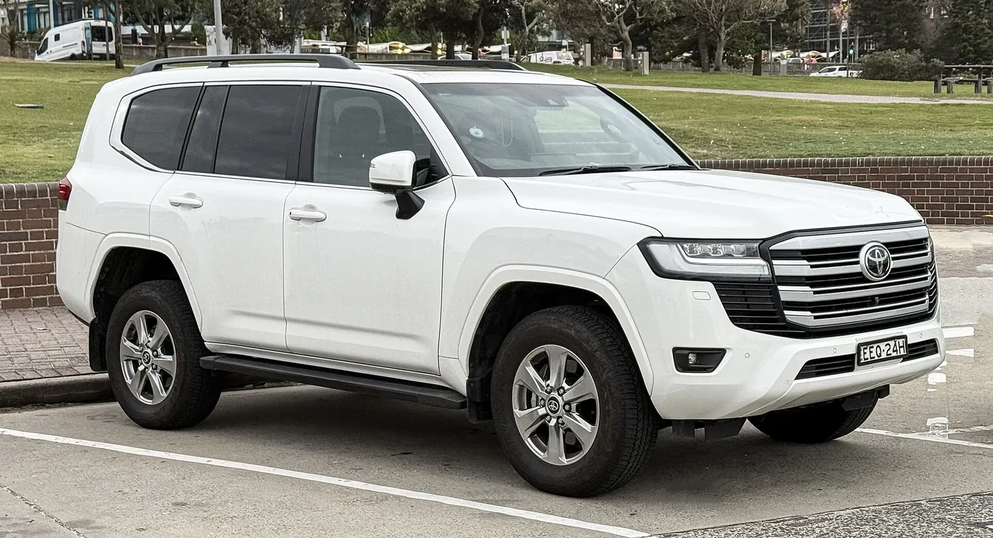 Toyota Land Cruiser 300-series in white