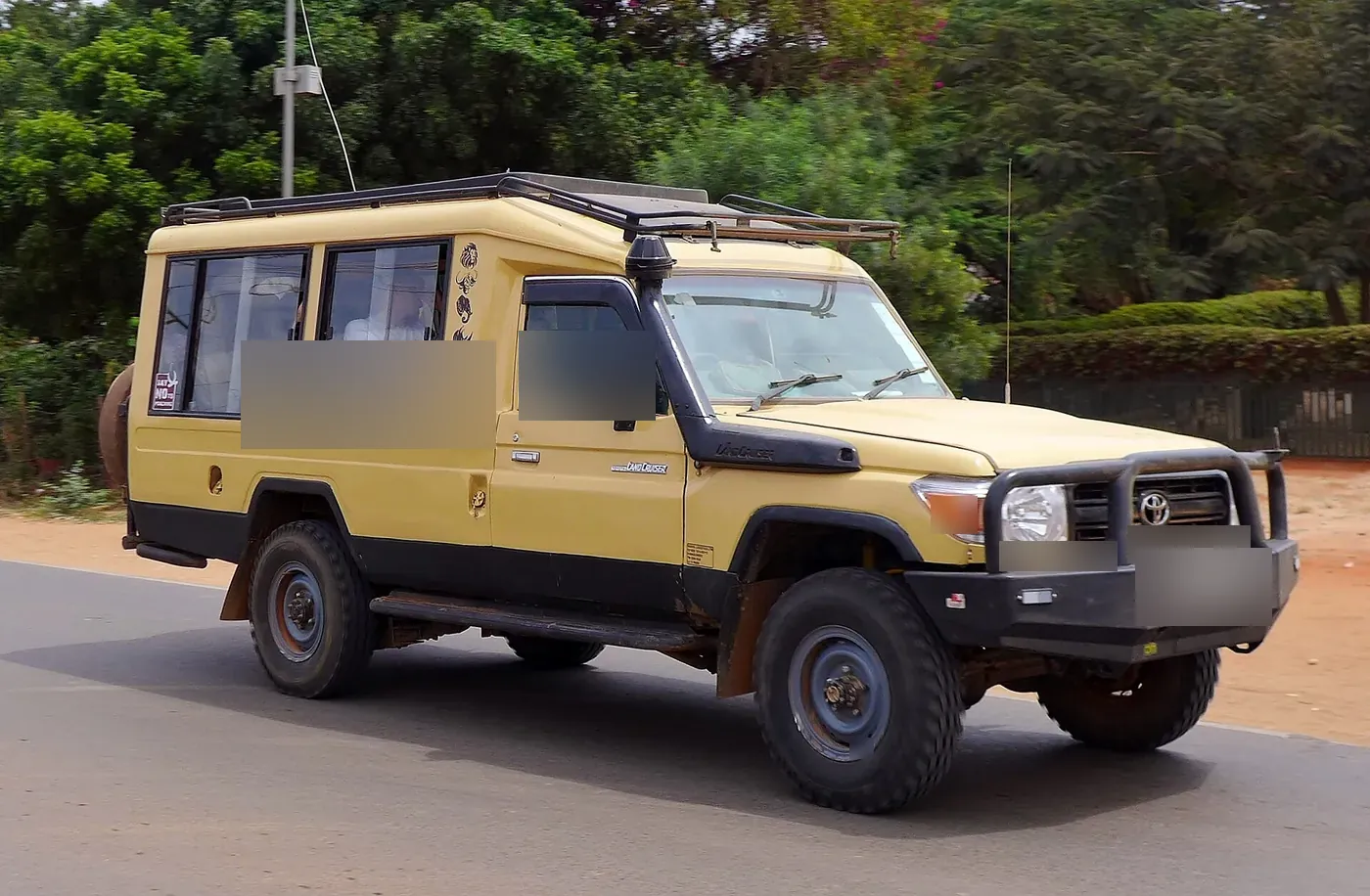 Toyota Land Cruiser 70-series hardtop in beige
