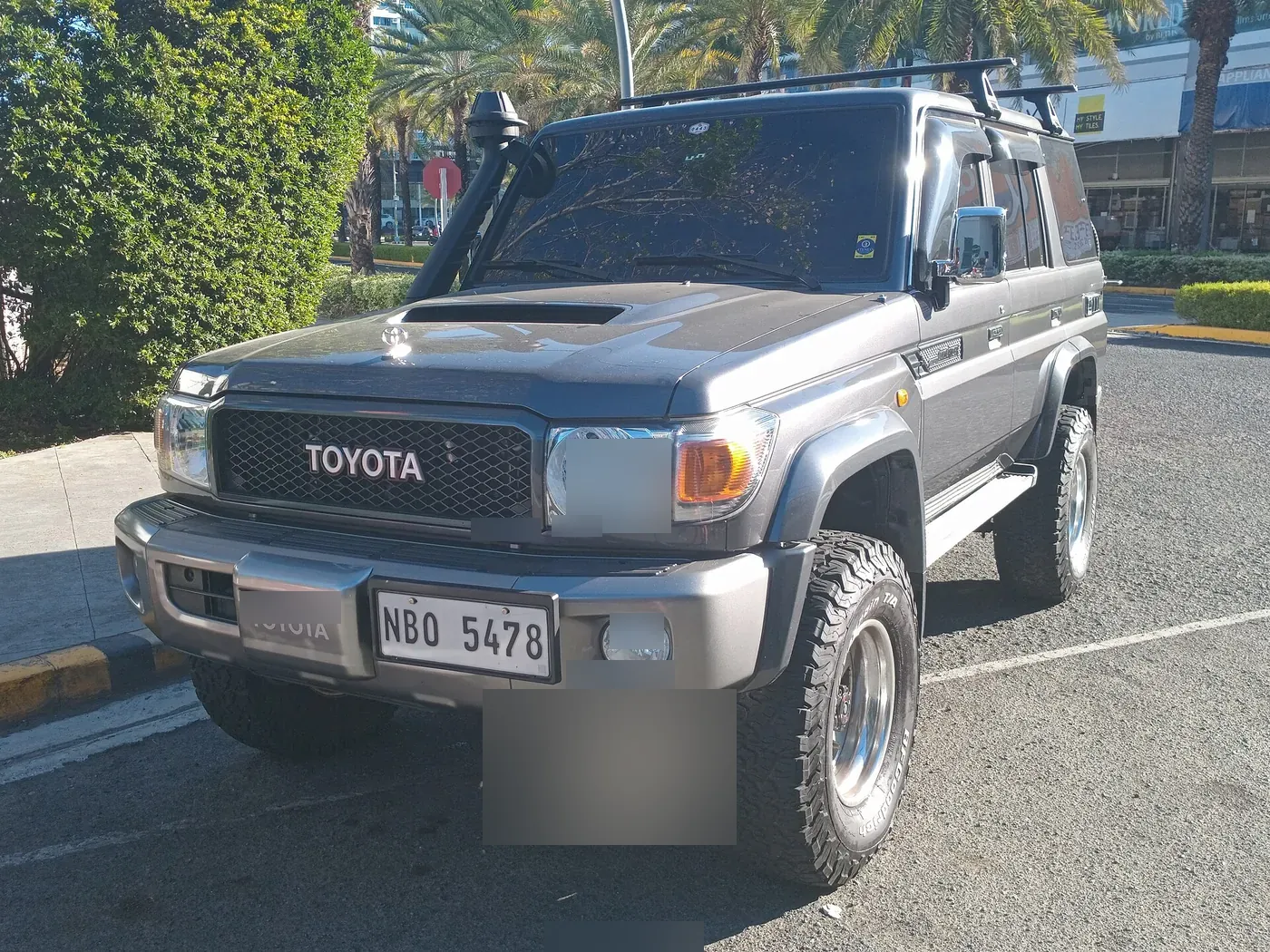 Toyota Land Cruiser 70-series hardtop in beige