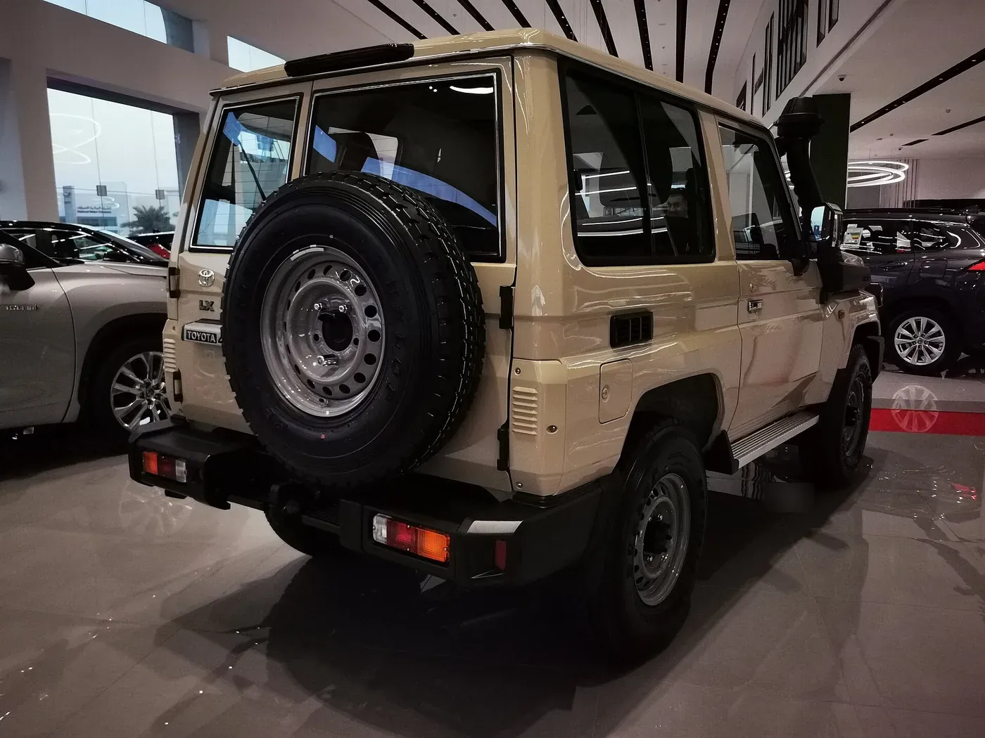 Toyota Land Cruiser 70-series hardtop in beige