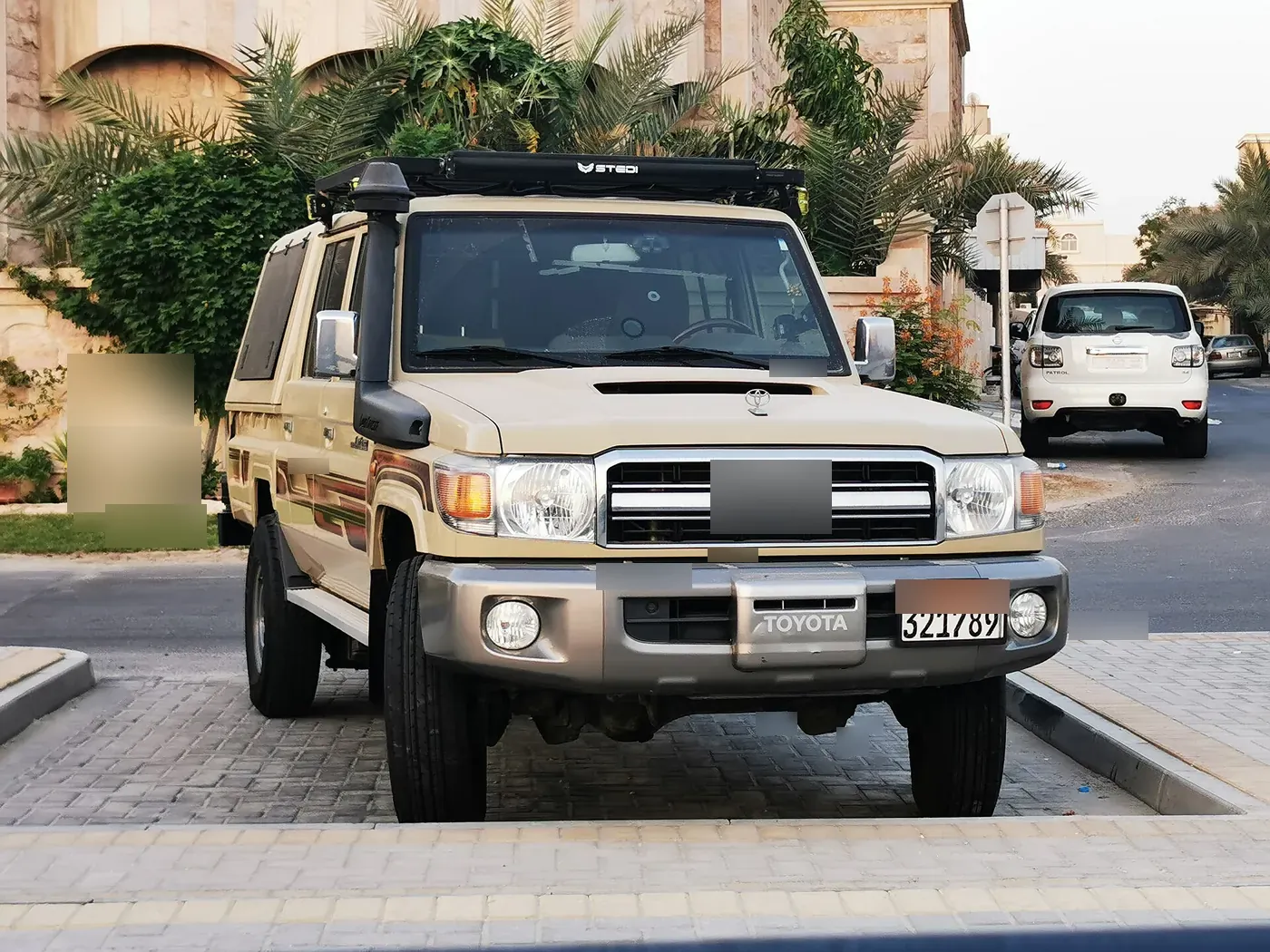 Toyota Land Cruiser 70-series hardtop in white
