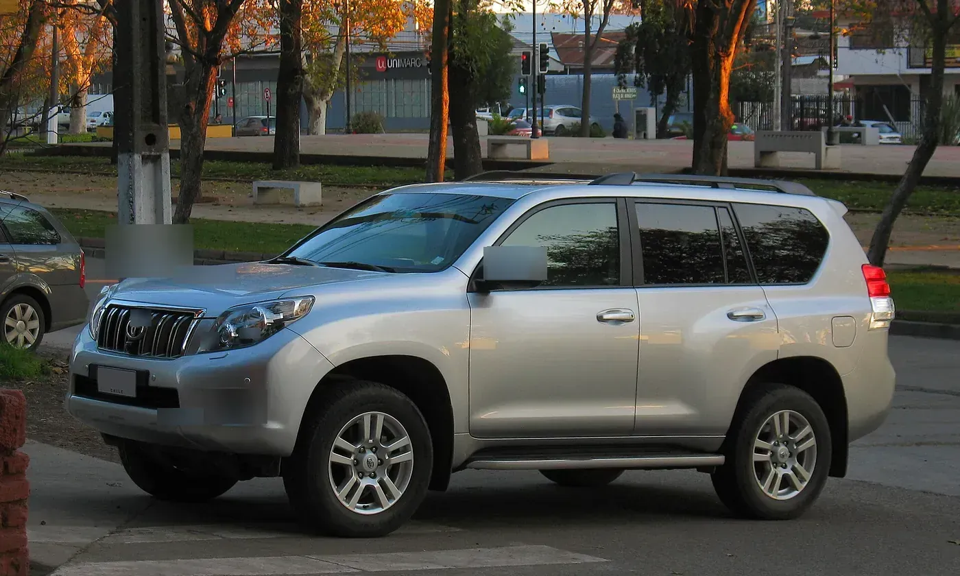 Toyota Land Cruiser Prado 150-series in silver