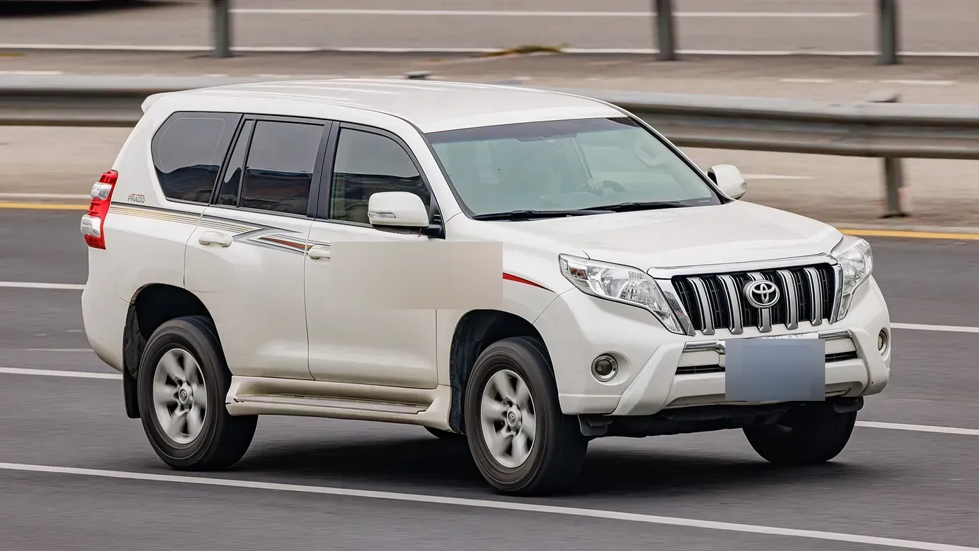 Toyota Land Cruiser Prado 150-series in white