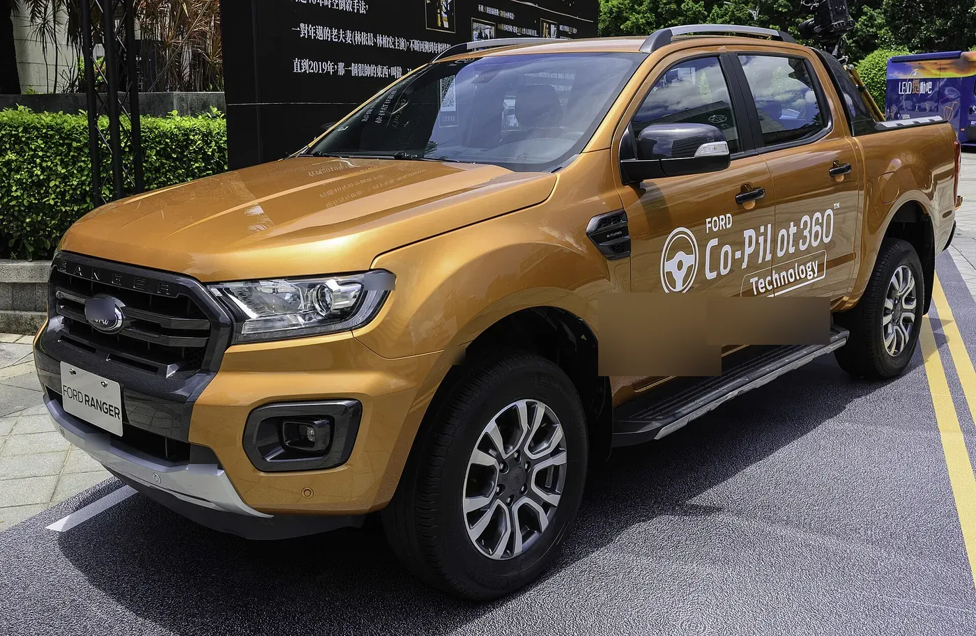 Ford Ranger double-cab pick-up in beige