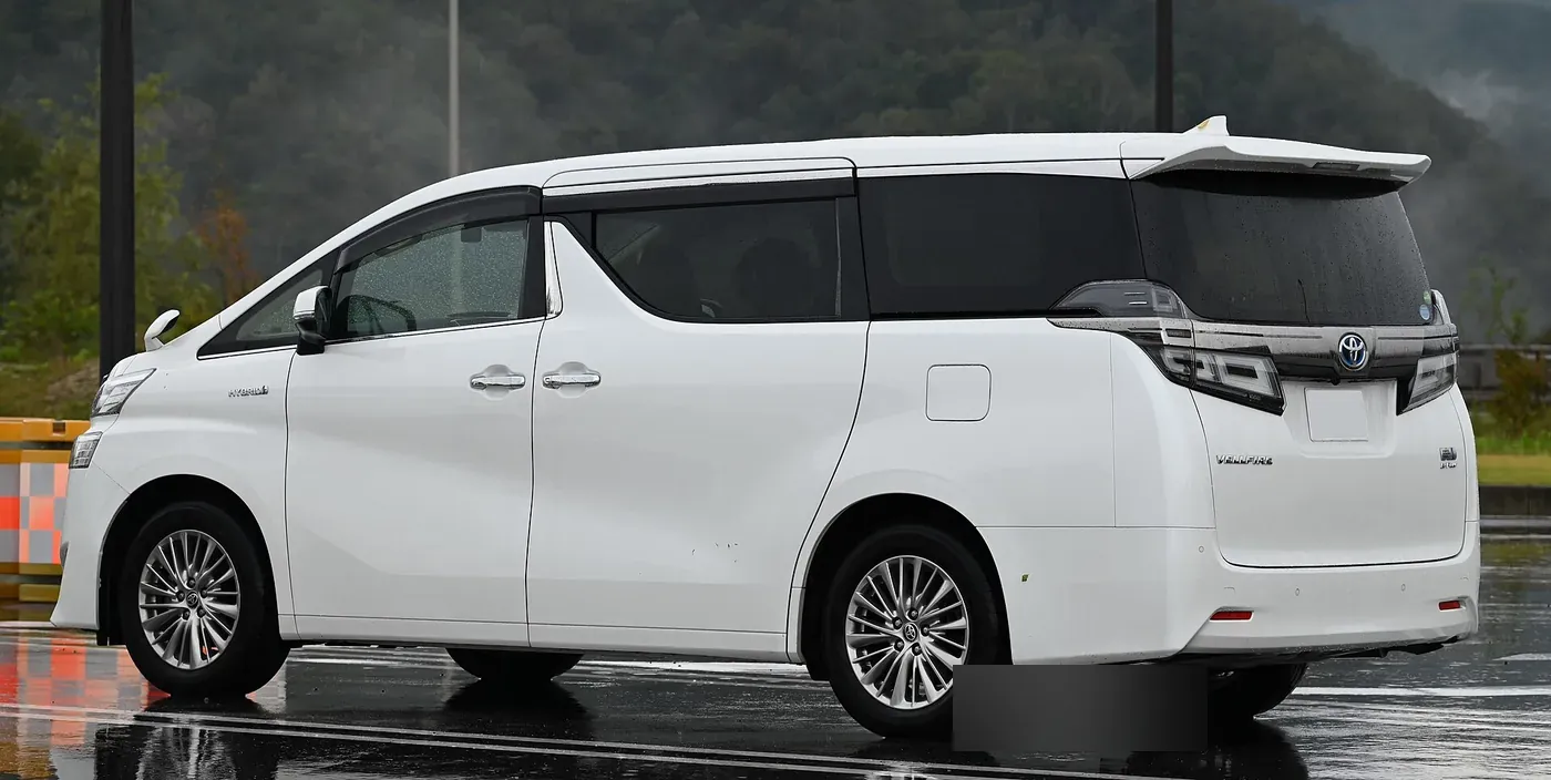 Toyota Vellfire executive MPV in white